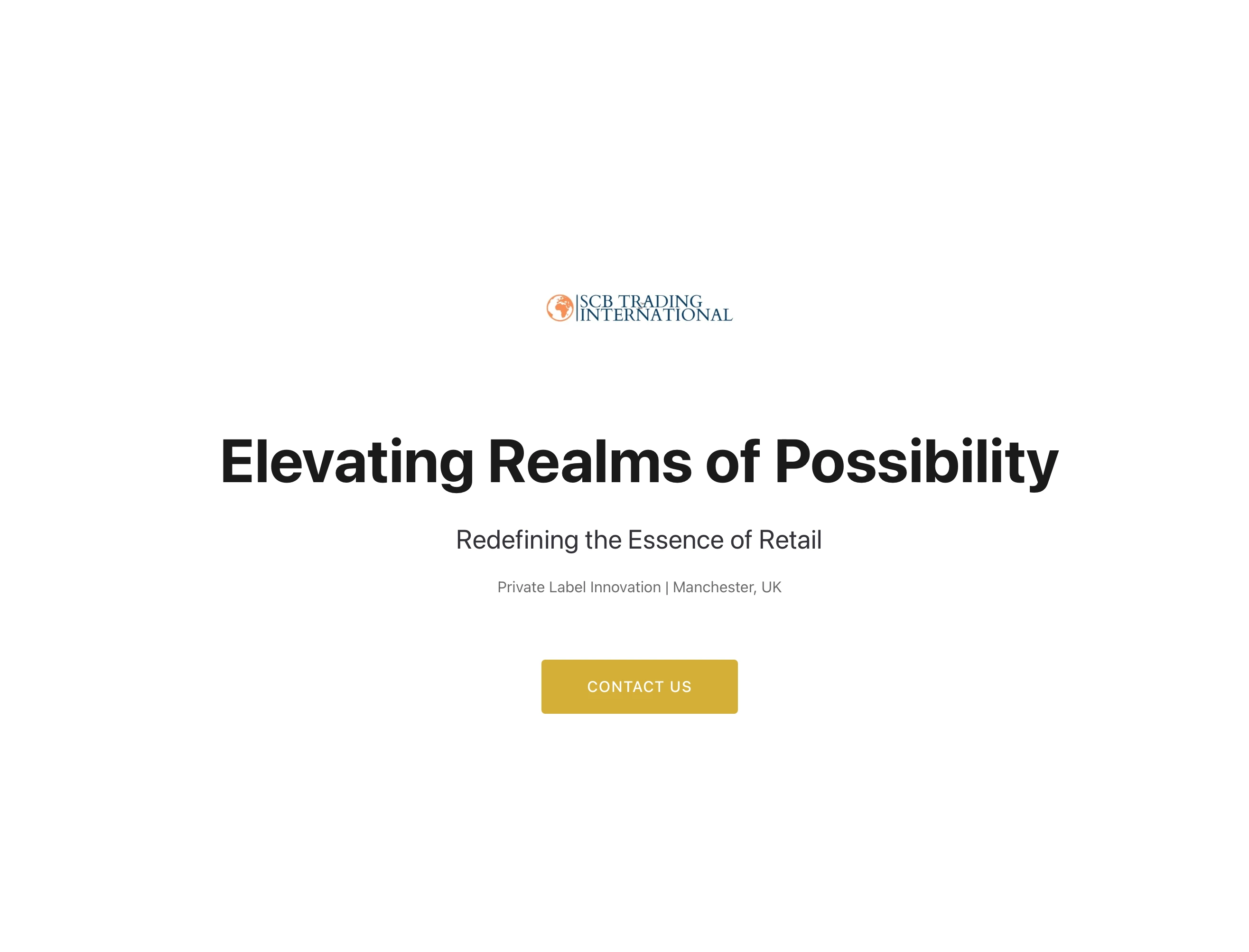 SCB Trading International homepage screenshot